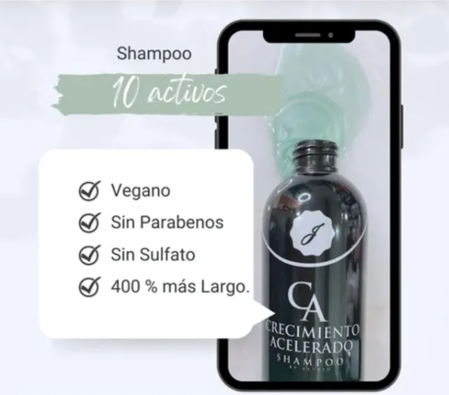 Shampoo Crecimiento y Anti-Caída con Biotina y Romero